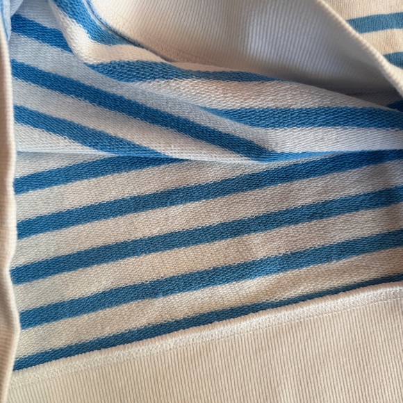 Lilly Pulitzer Ballad Sweatshirt in Lunar Blue Striped Green Embroidered Logo - Picture 6 of 12